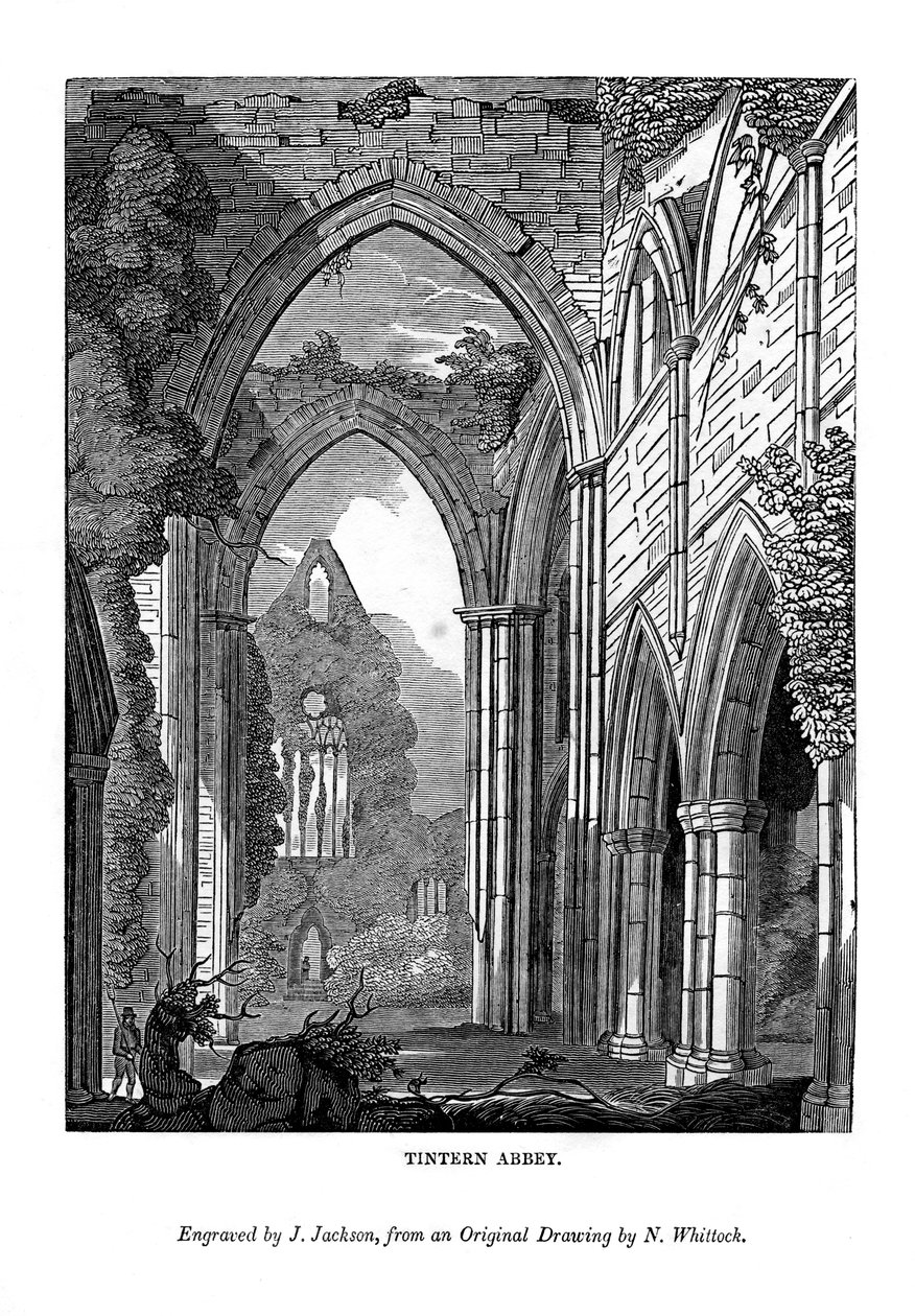 Tintern Abbey, 1843 tekijältä J. Jackson