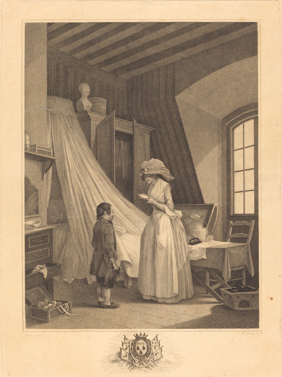 Odottamaton onnettomuus tekijältä J. Louis Darcis after Nicolas Lavreince