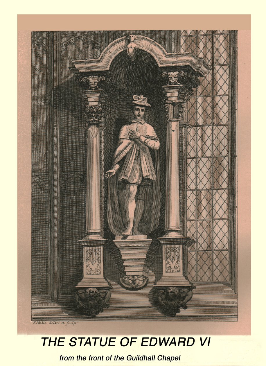 Edward VI:n patsas, 1886 tekijältä J Mills