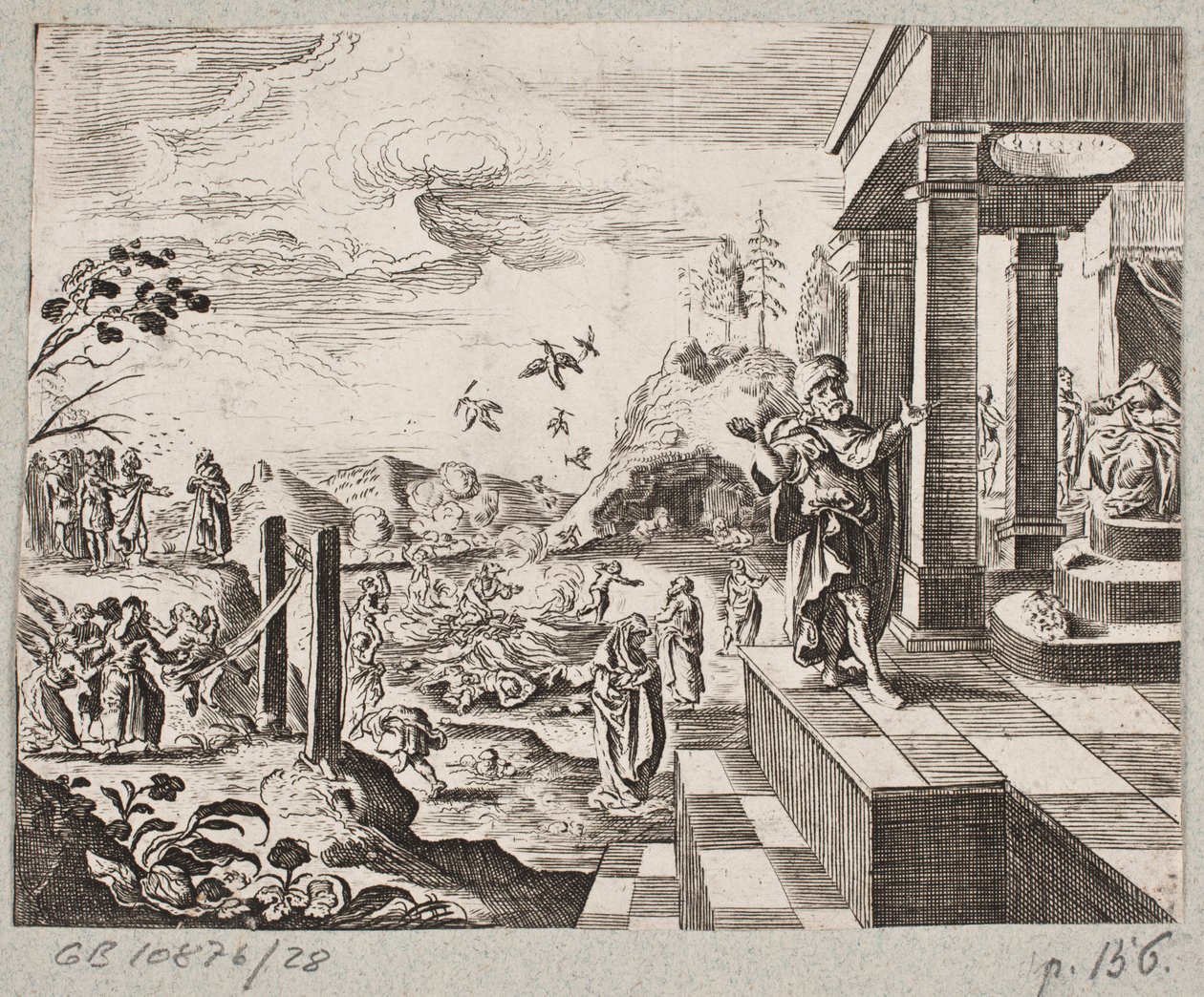 Kuvitus Adam Oleariukselle, "Persialainen Rosenthal, nerokas runoilija Schich Saadi […]", Schleswig 1660 tekijältä J. Muller