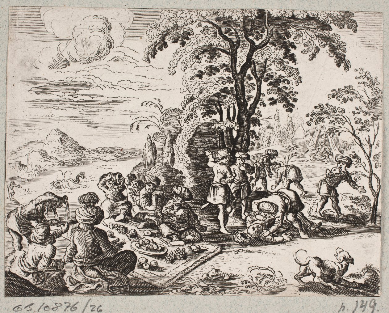 Kuvitus Adam Oleariukselle, "Persialainen Rosenthal, nerokas runoilija Schich Saadi […]", Schleswig 1660 tekijältä J. Muller