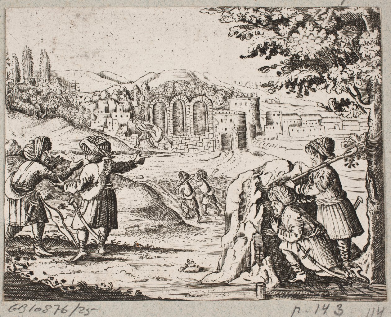 Kuvitus Adam Oleariukselle, "Persialainen Rosenthal, nerokas runoilija Schich Saadi […]", Schleswig 1660 tekijältä J. Muller