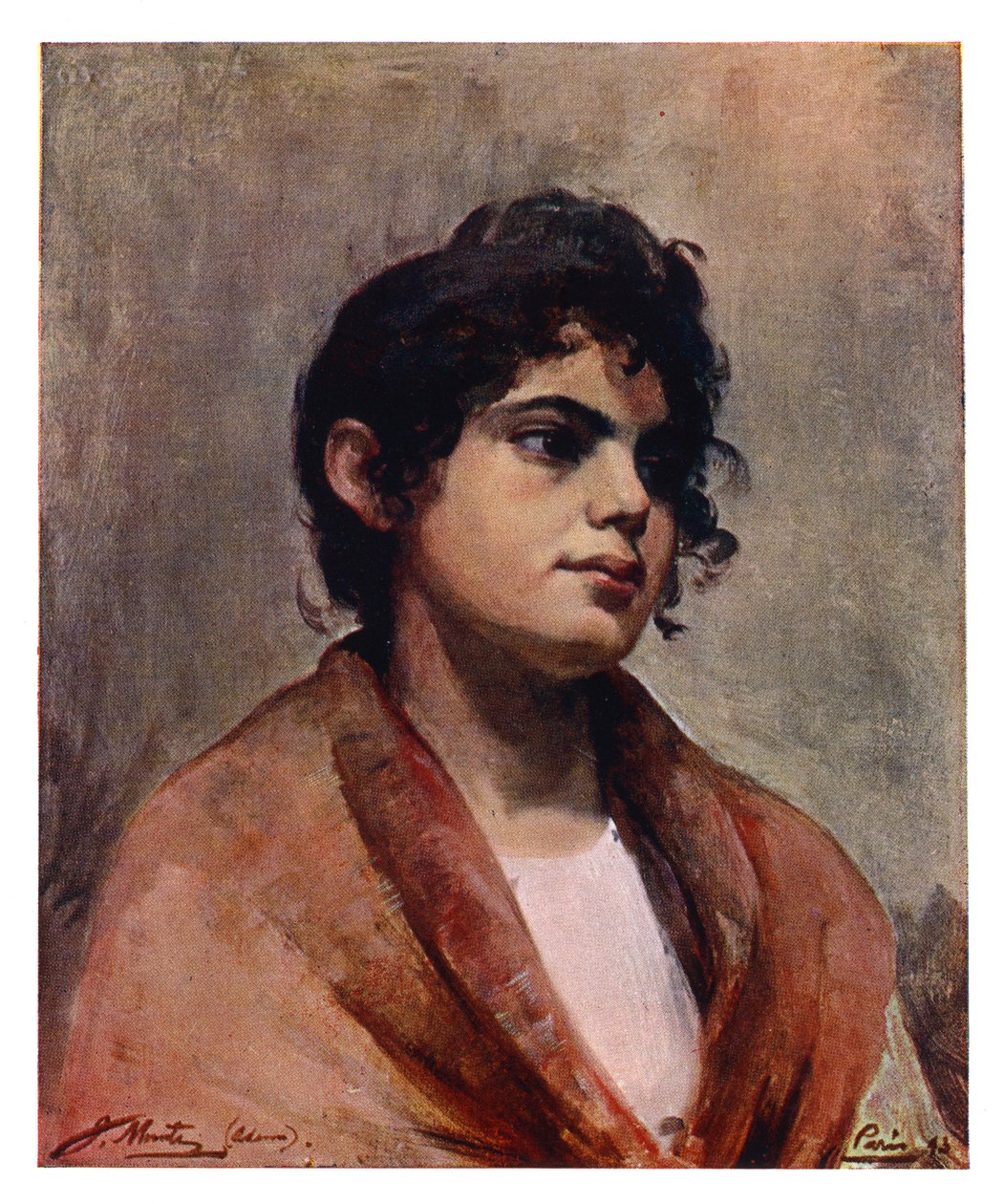 Tutkimus italialaisen tytön päästä, 1901. tekijältä J Muntz