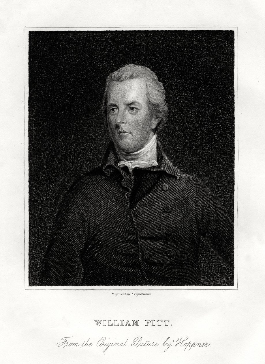 William Pitt nuorempi, brittiläinen valtiomies, 1800-luku tekijältä J. Posselwhite