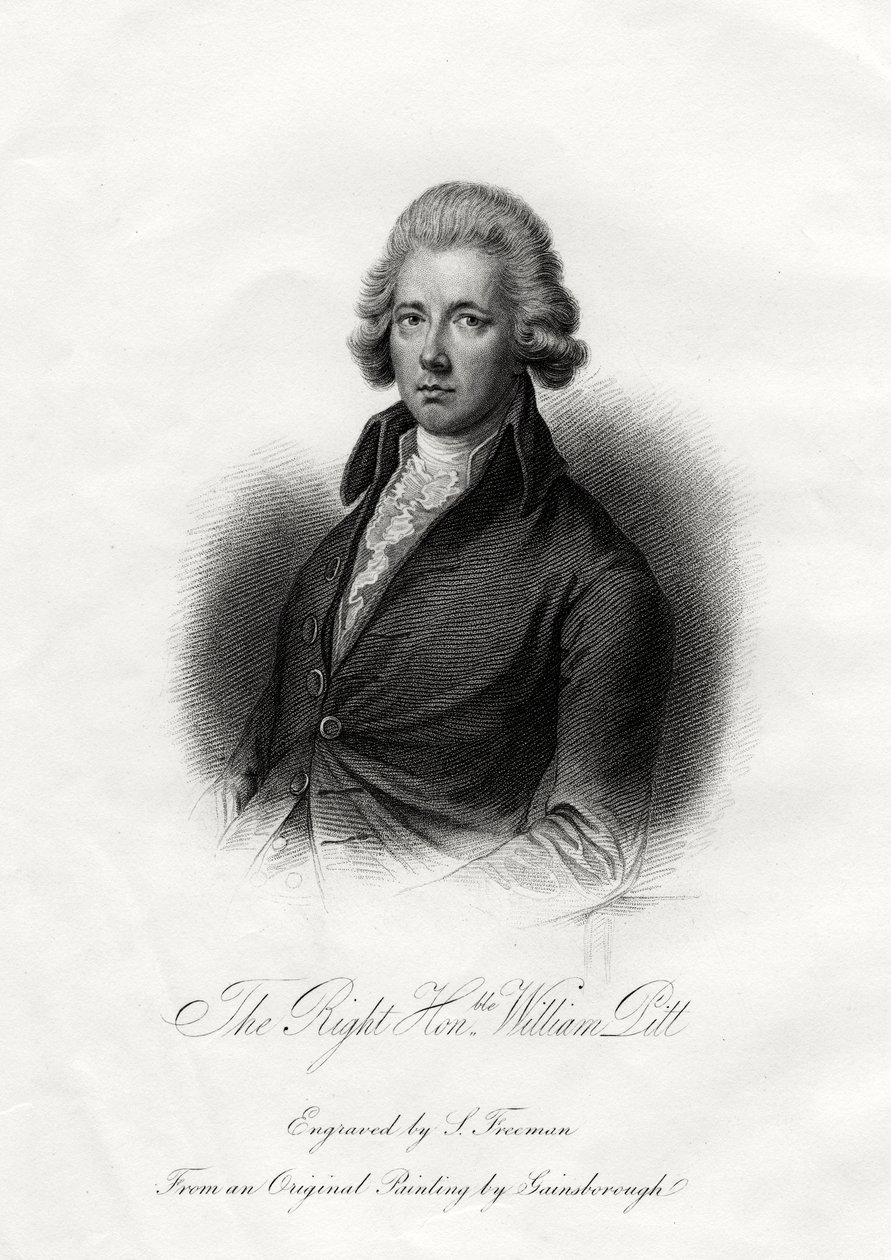 William Pitt nuorempi, brittiläinen valtiomies, 1800-luku tekijältä J. Posselwhite