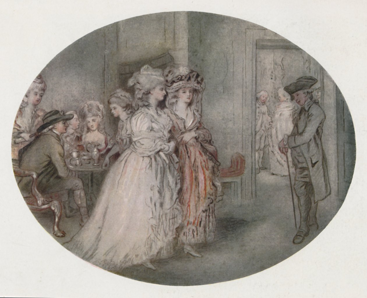 Promenade Carlisle Housessa, 1780, 1920 tekijältä J. R. Smith