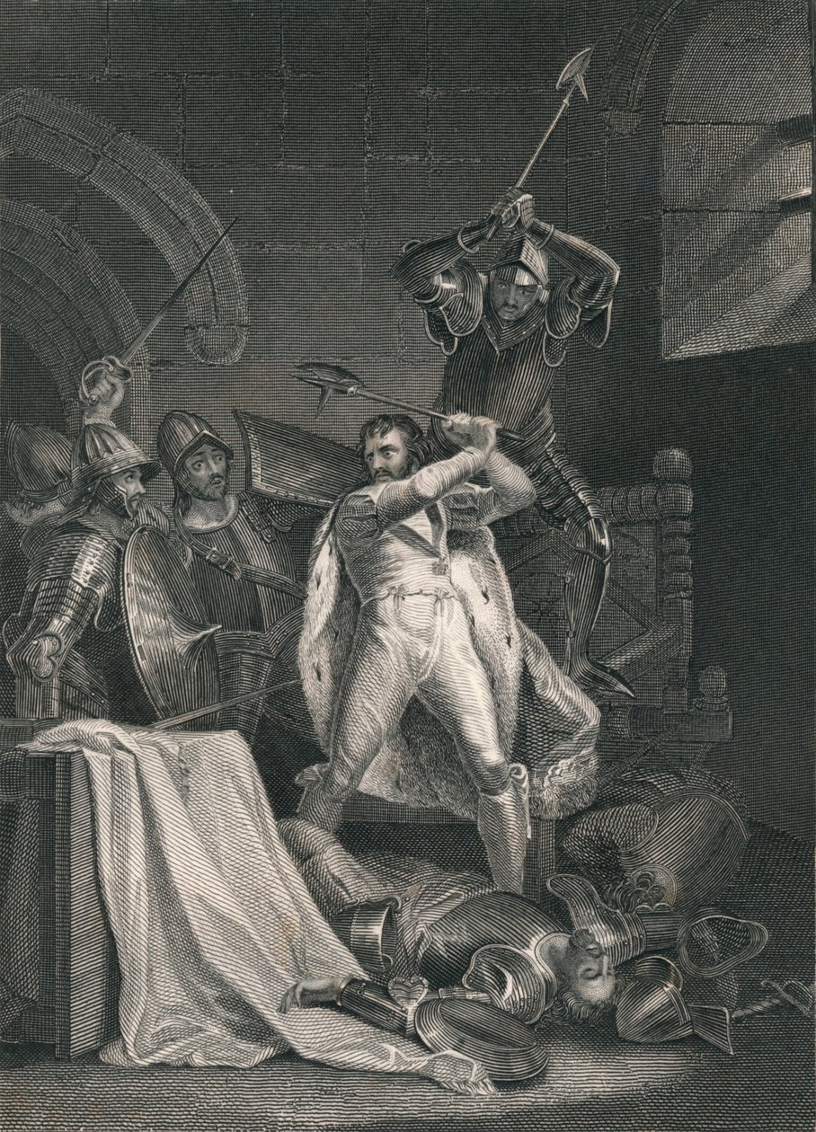 Richard II:n kuolema, 1400, 1800-luvun puoliväli. tekijältä J. Rogers