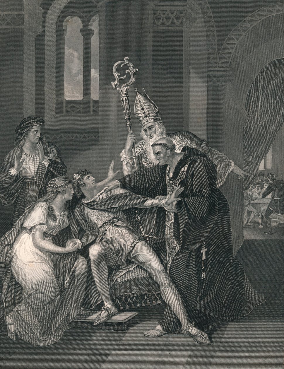 Edwy ja Elgiva, 1800-luvun puoliväli. tekijältä J. Rogers