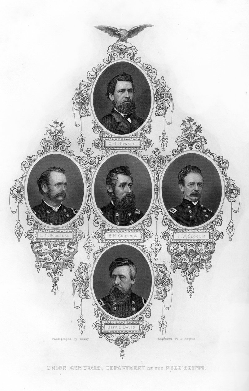 Mississippin osaston liittokenraalit, Amerikan sisällissota, 1862-1867. tekijältä J. Rogers
