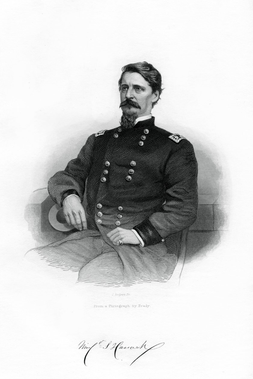Winfield Scott Hancock, unionin kenraali, 1862-1867. tekijältä J. Rogers