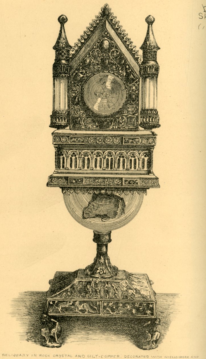Reliquary, 1200-luvun alku, 1881. tekijältä J. S. Goepel