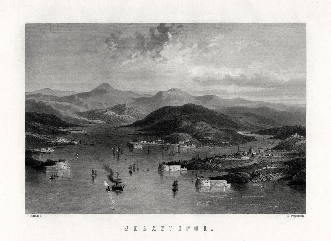 Sebastopol, Ukraina, 1800-luku tekijältä J. Stephenson