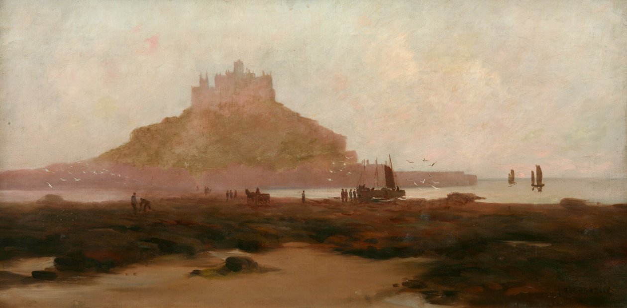 Laskuvesi, St Michaels Mount tekijältä J. T. Richardson