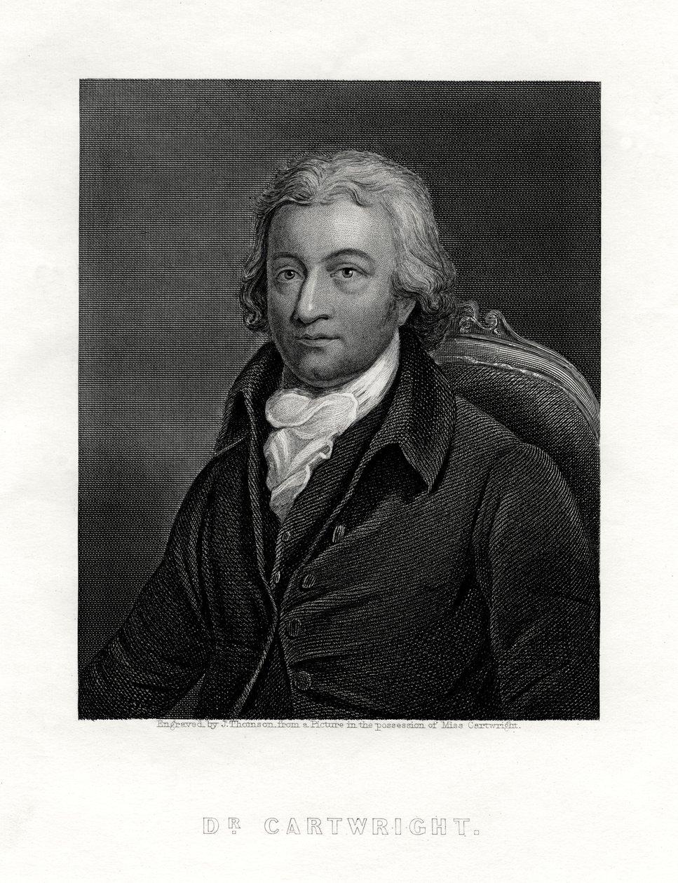 Edmund Cartwright, 1743-1823, brittiläinen pappi ja sähkökoneen keksijä, tekijältä J. Thomson