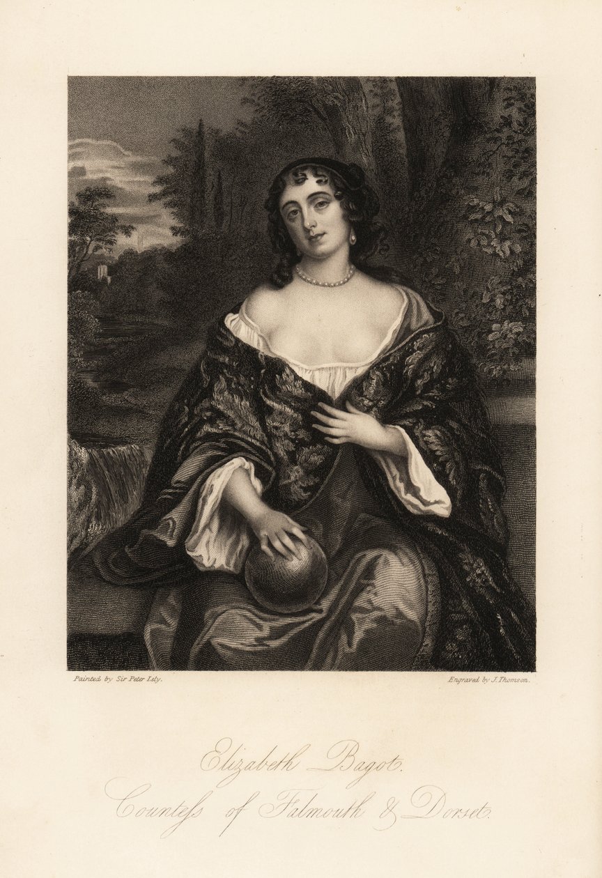 Elizabeth Bagot tai Mary, Falmouthin ja Dorsetin kreivitär, Charles Berkeleyn vaimo tekijältä J. Thomson