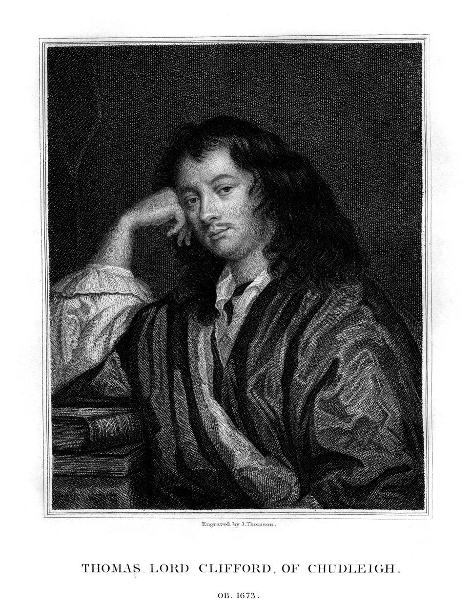 Thomas Clifford, Chudleighin ensimmäinen paroni Clifford, englantilainen valtiomies ja poliitikko, 1828. tekijältä J. Thomson