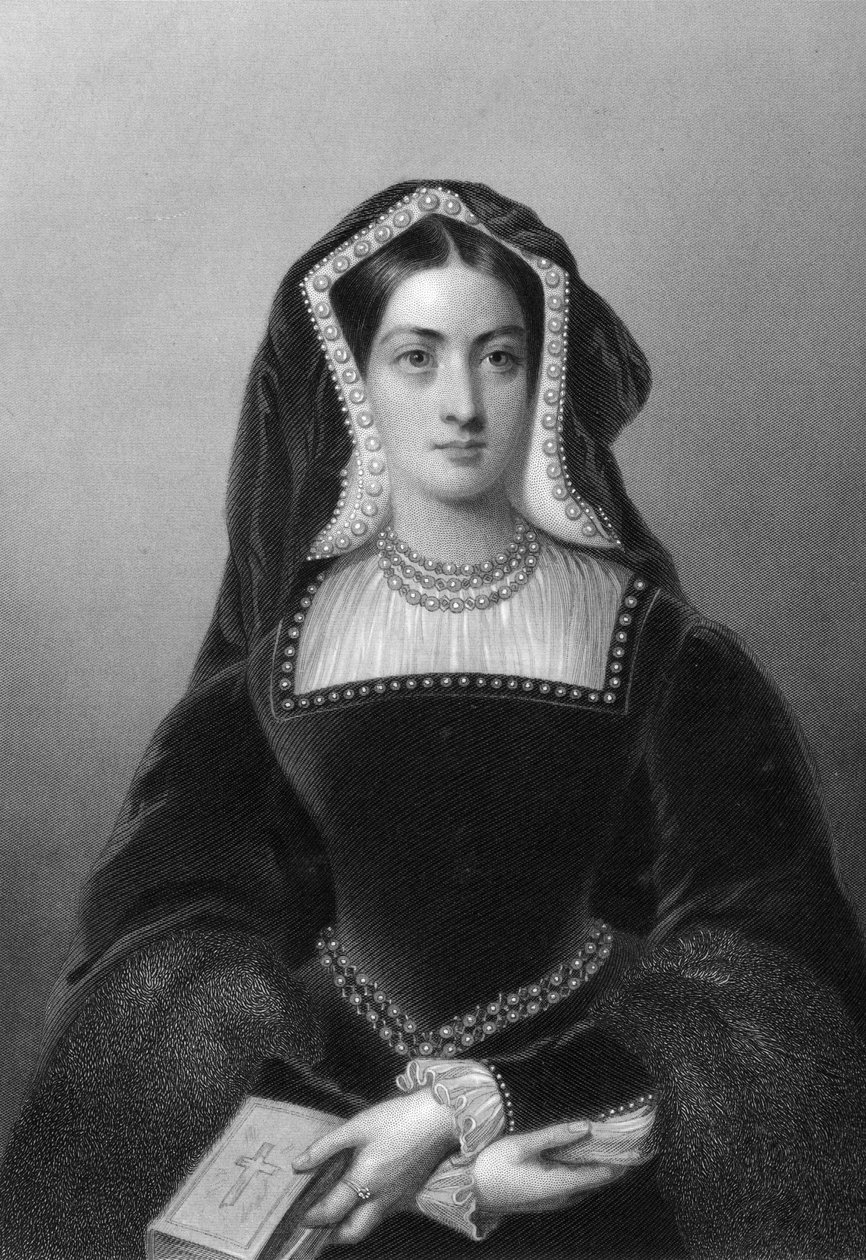 Katariina Aragonialainen 1485-1536, kuningas Henrik VIII:n ensimmäinen vaimo, 1851. tekijältä J. W. Knight