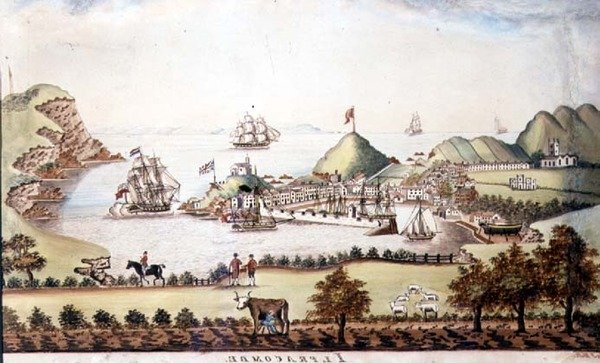 Näkymä Ilfracombe, Devon, 1842 (kynä ja wc) (pari 72970) tekijältä J Walters