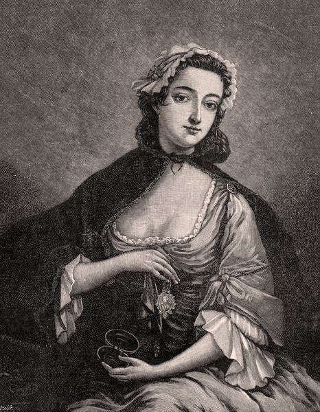 Flora Macdonaldin muotokuva (1722-90) tekijältä J after Markluin