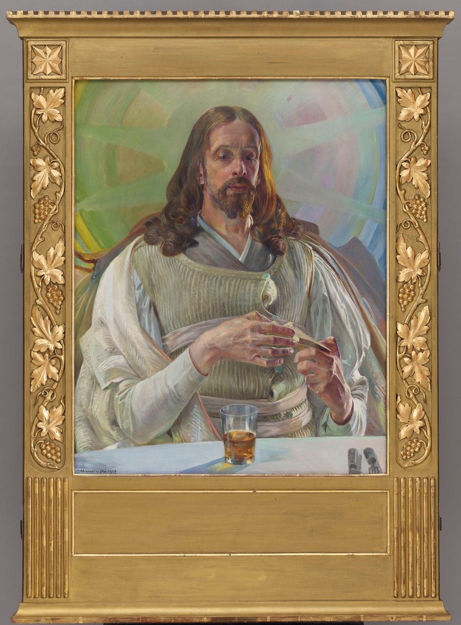 Kristus Emmauksessa - triptyykin keskiosa tekijältä Jacek Malczewski