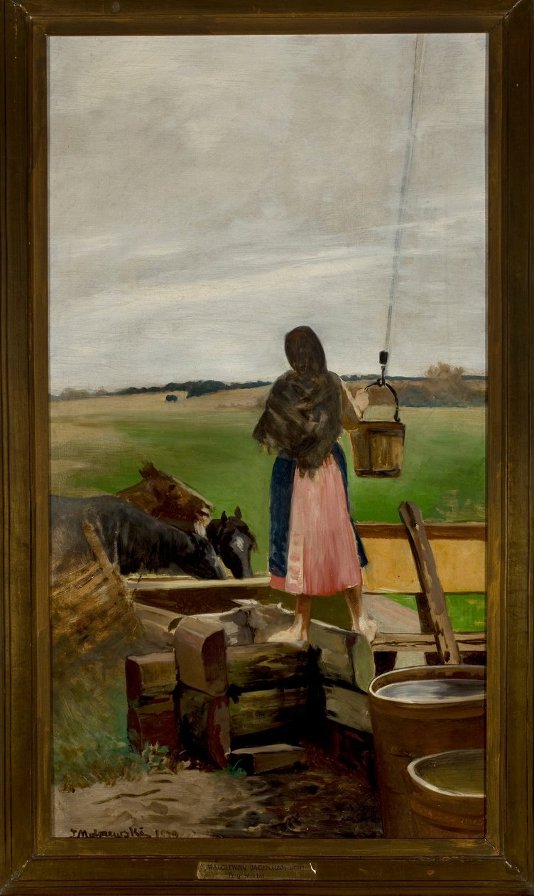 Tyttö kaivolla tekijältä Jacek Malczewski
