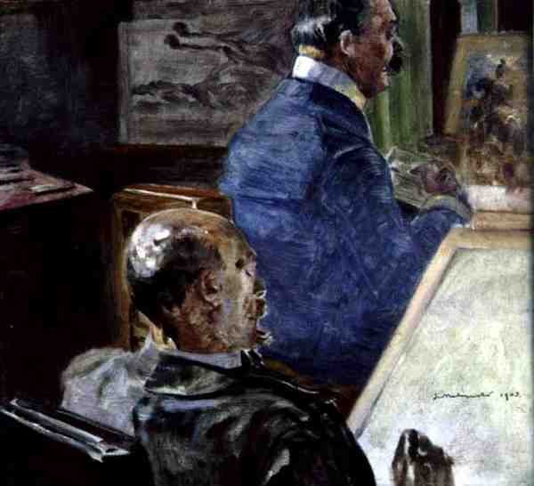 Taiteilijan ateljeessa tekijältä Jacek Malczewski