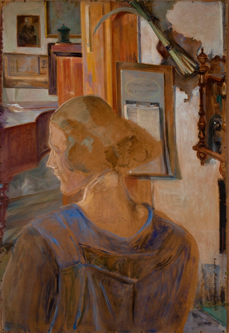 Julia, taiteilijan tytär Lusławicissa tekijältä Jacek Malczewski