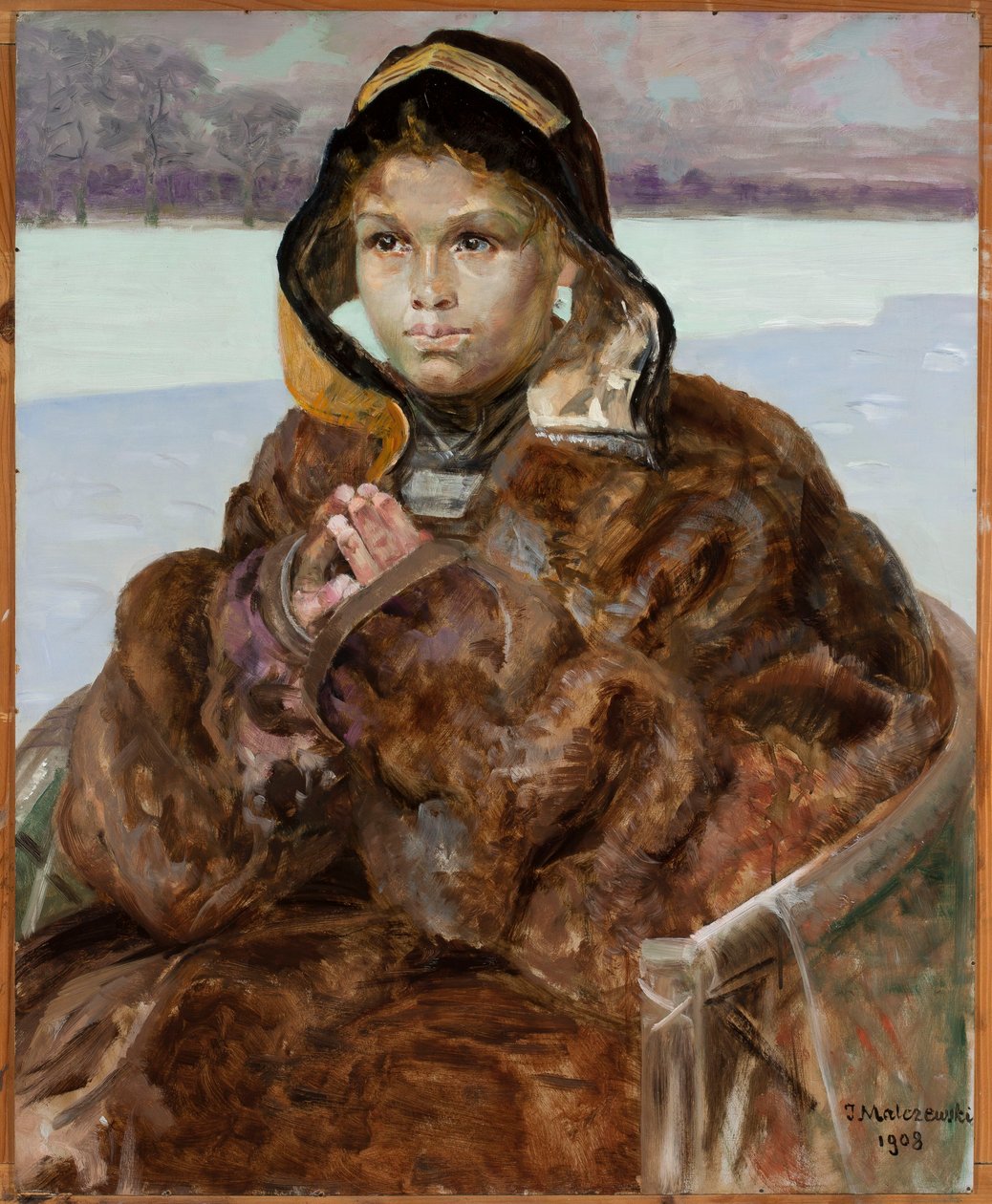 Rukoileva tyttö tekijältä Jacek Malczewski