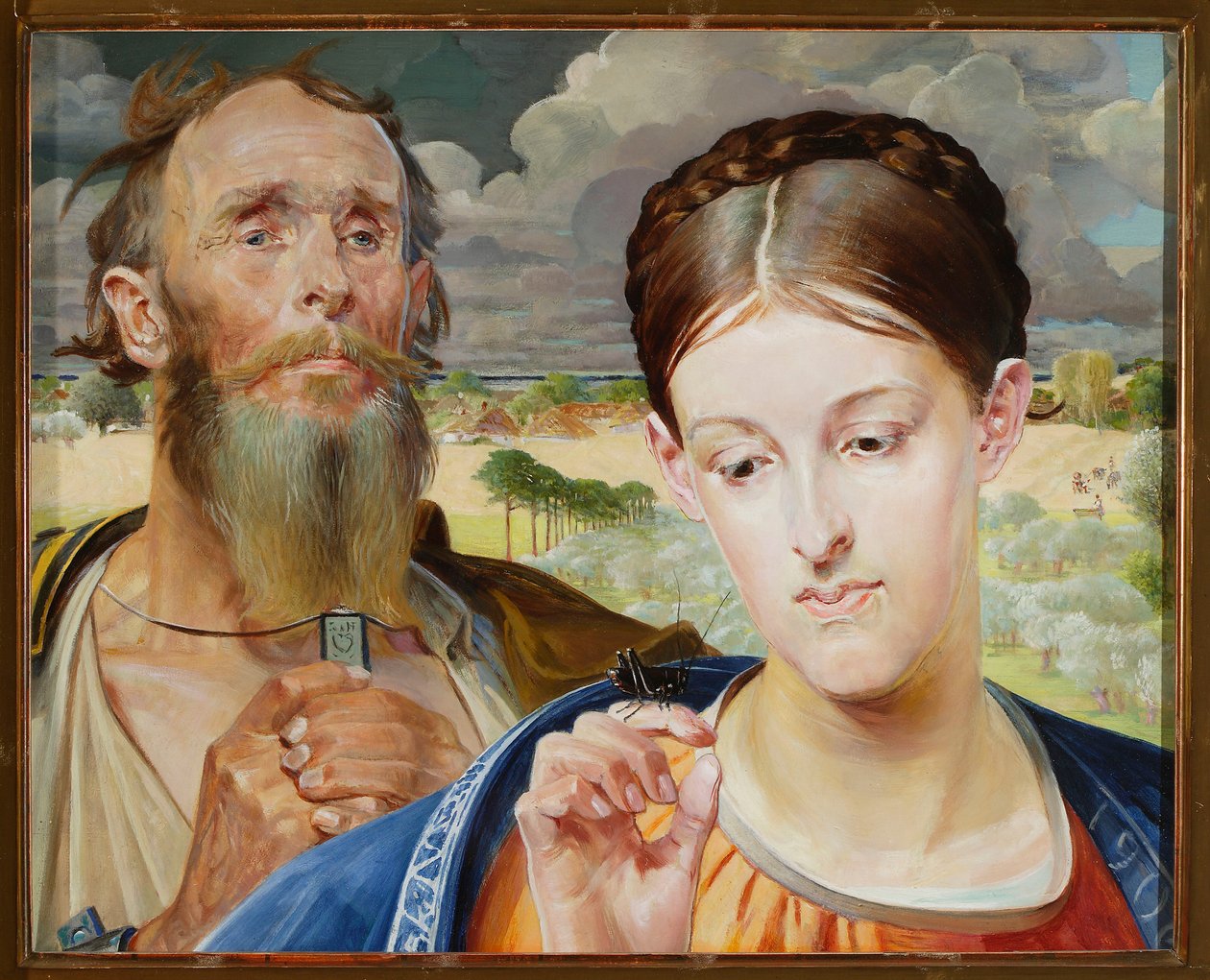 Musiikki - triptyykin vasen siipi tekijältä Jacek Malczewski
