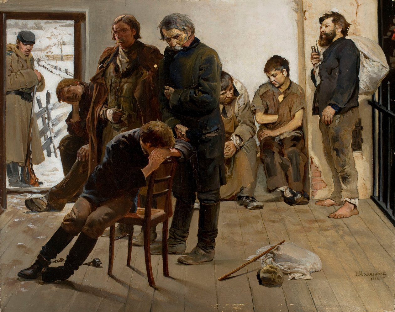 Vankikuljetuksessa (Vangit) tekijältä Jacek Malczewski