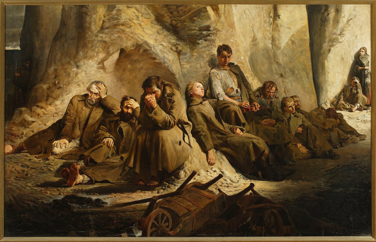 Sunnuntai kaivoksessa (Lepo kaivoksessa) tekijältä Jacek Malczewski