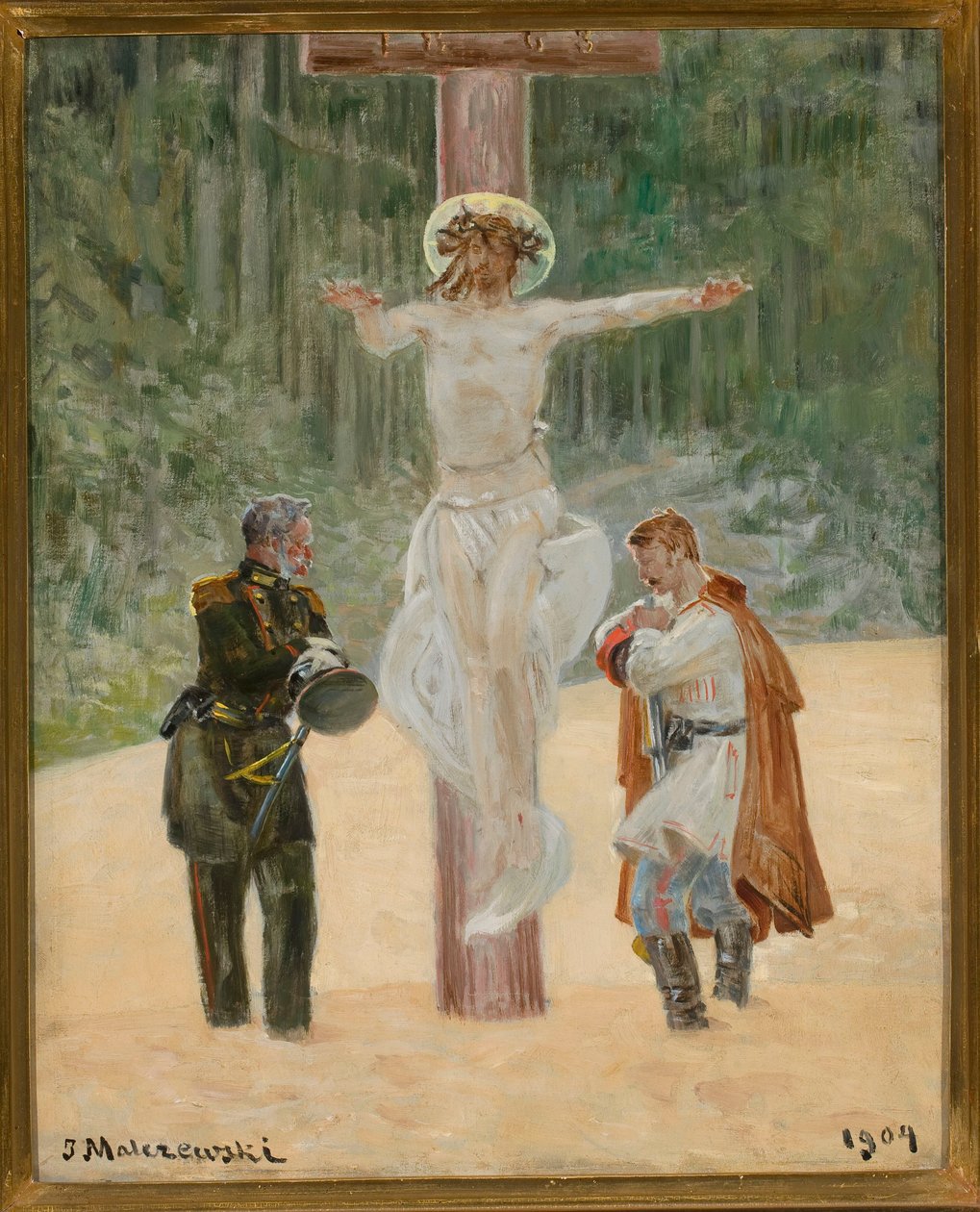 Sovinto (Symbolinen kohtaus vuoden 1863 kansannoususta) tekijältä Jacek Malczewski