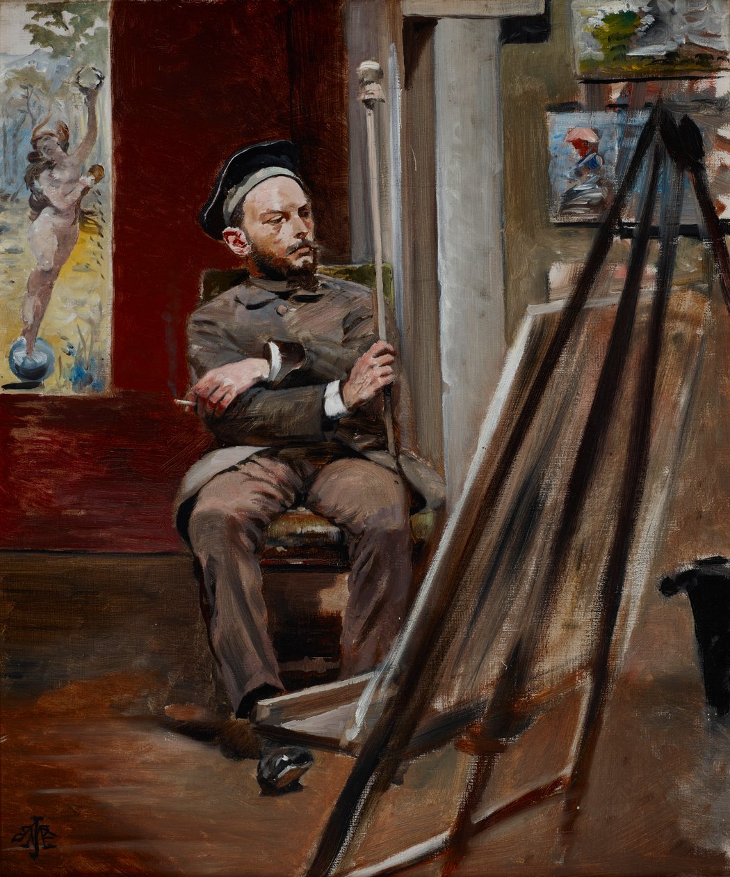 Stanisław Tondoksen muotokuva, n. 1902 (öljy kankaalle) tekijältä Jacek Malczewski