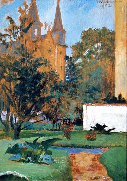 Karmeliittikirkon puutarha, Krakova tekijältä Jacek Malczewski