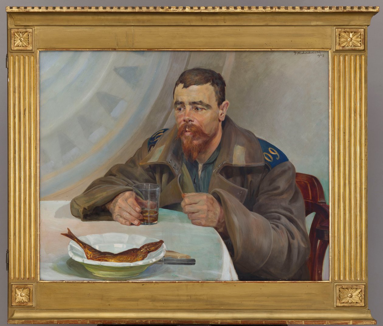 Karkotettu - triptyykin oikea osa tekijältä Jacek Malczewski