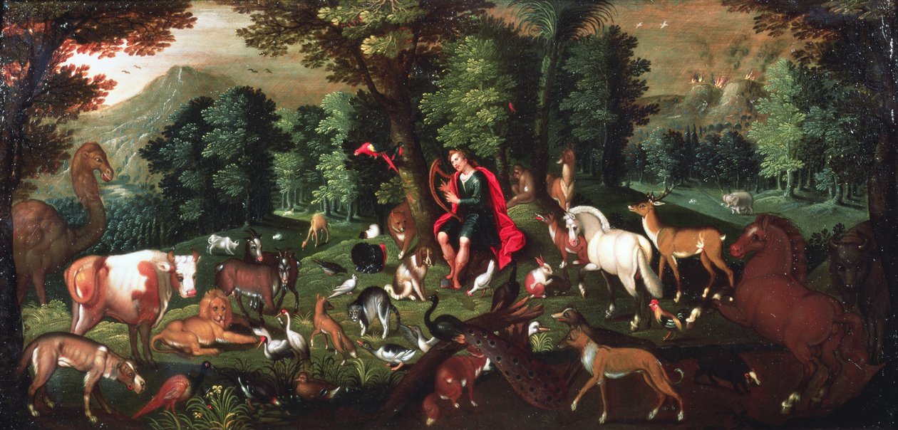 Orpheus ja eläimet tekijältä Jacob Bouttats