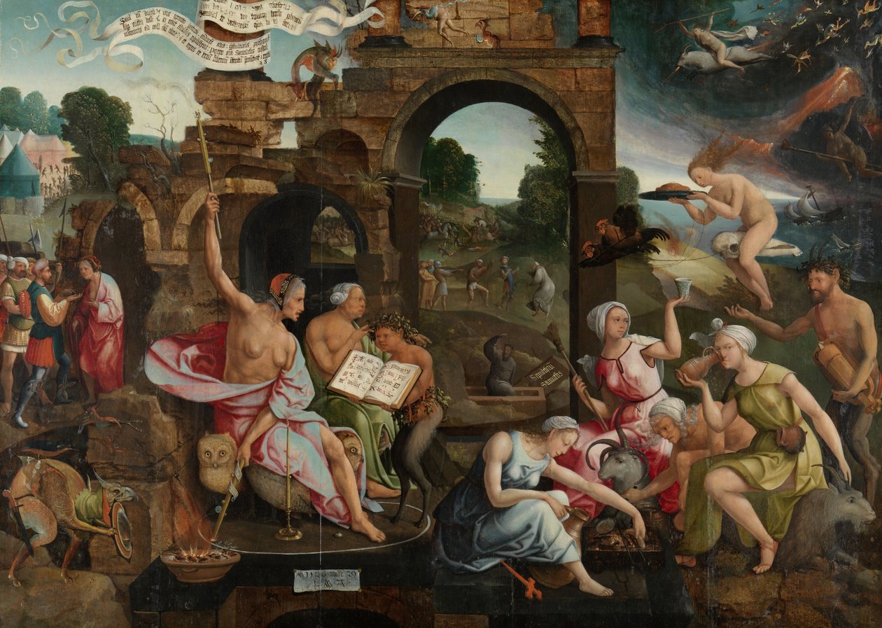 Saul ja Endorin noita, 1526 tekijältä Jacob Cornelisz van Oostsanen