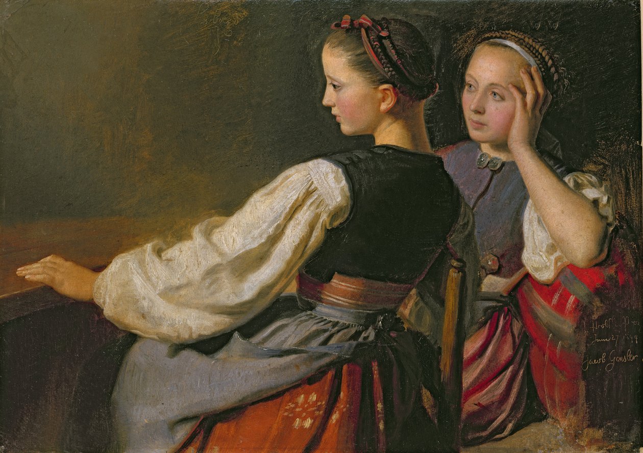 Tyttö Probsteierista, 1844 tekijältä Jacob Gensler