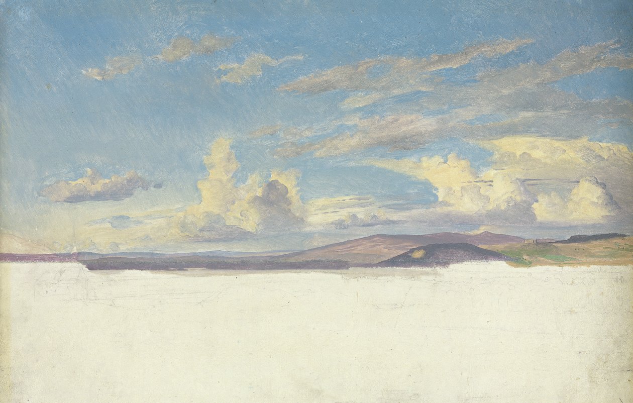 Cloud Study, n. 1830 (wc paperilla kortilla) tekijältä Jacob Gensler