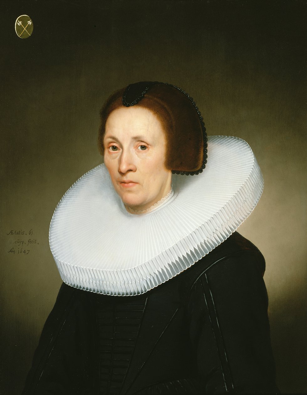 Muotokuva Johanna van Diemenistä, 61, 1647 tekijältä Jacob Gerritsz Cuyp
