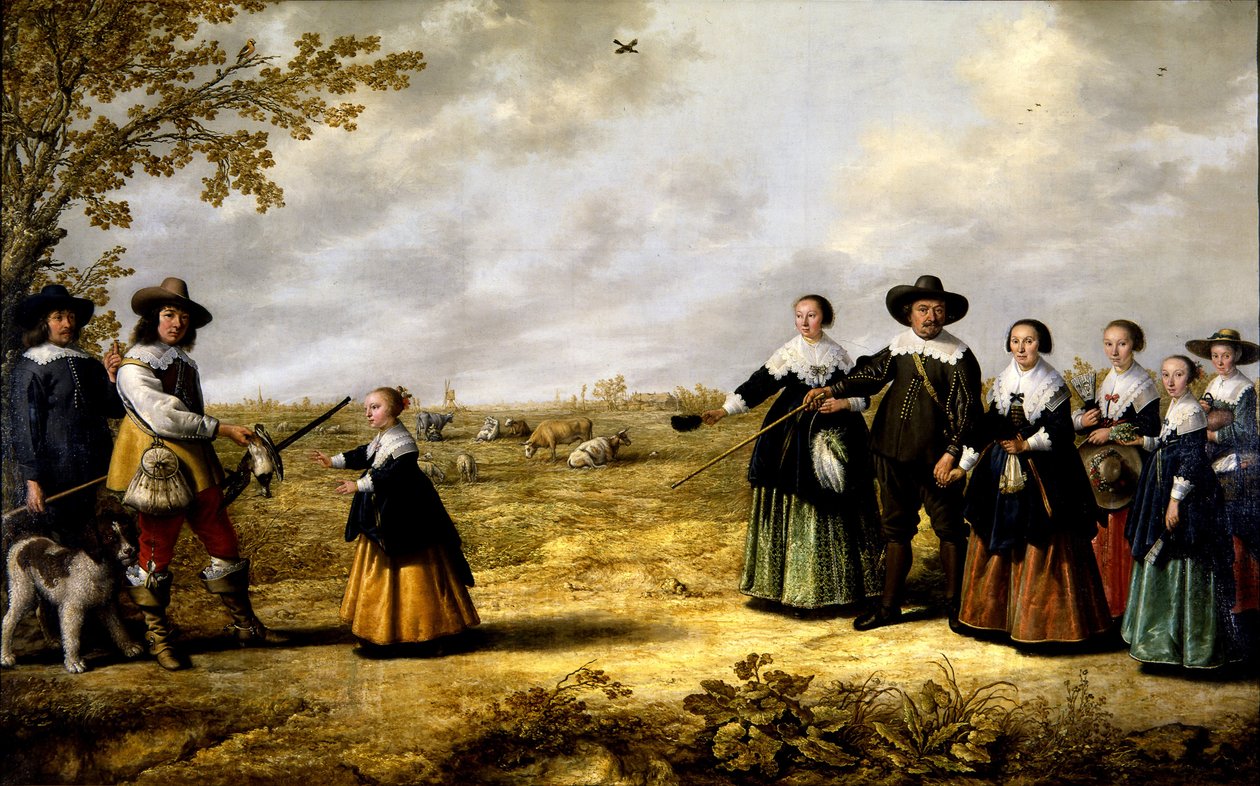 Perheen muotokuva maisemassa tekijältä Jacob Gerritsz Cuyp