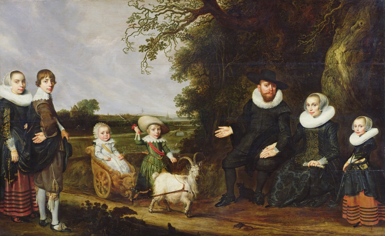 Taiteilijan perheen muotokuva tekijältä Jacob Gerritsz Cuyp