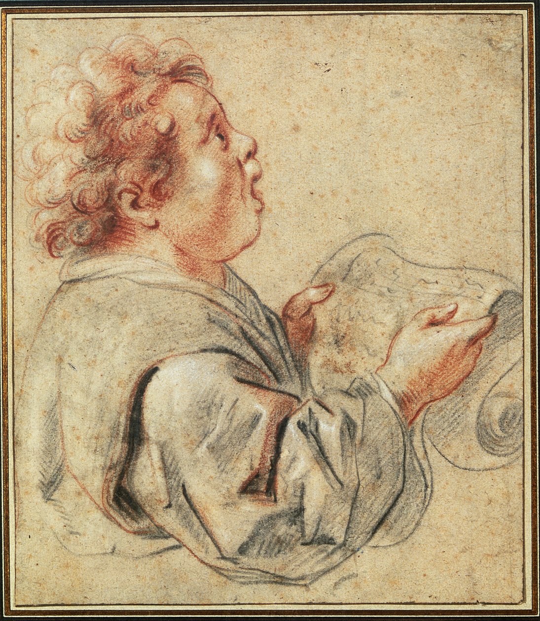 Chorister (liitu paperille) tekijältä Jacob Jordaens