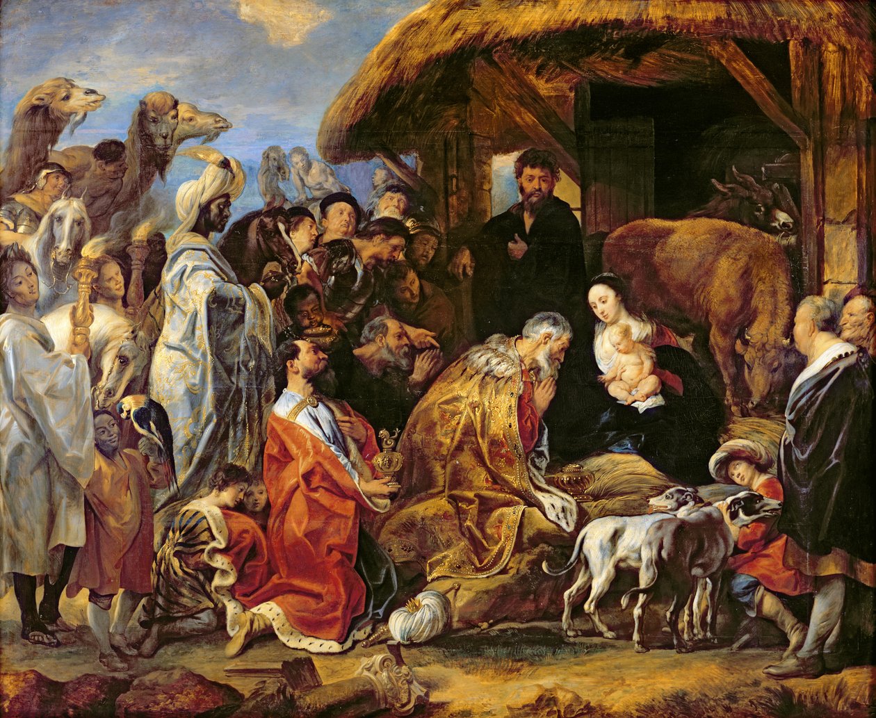 Maagien palvonta tekijältä Jacob Jordaens