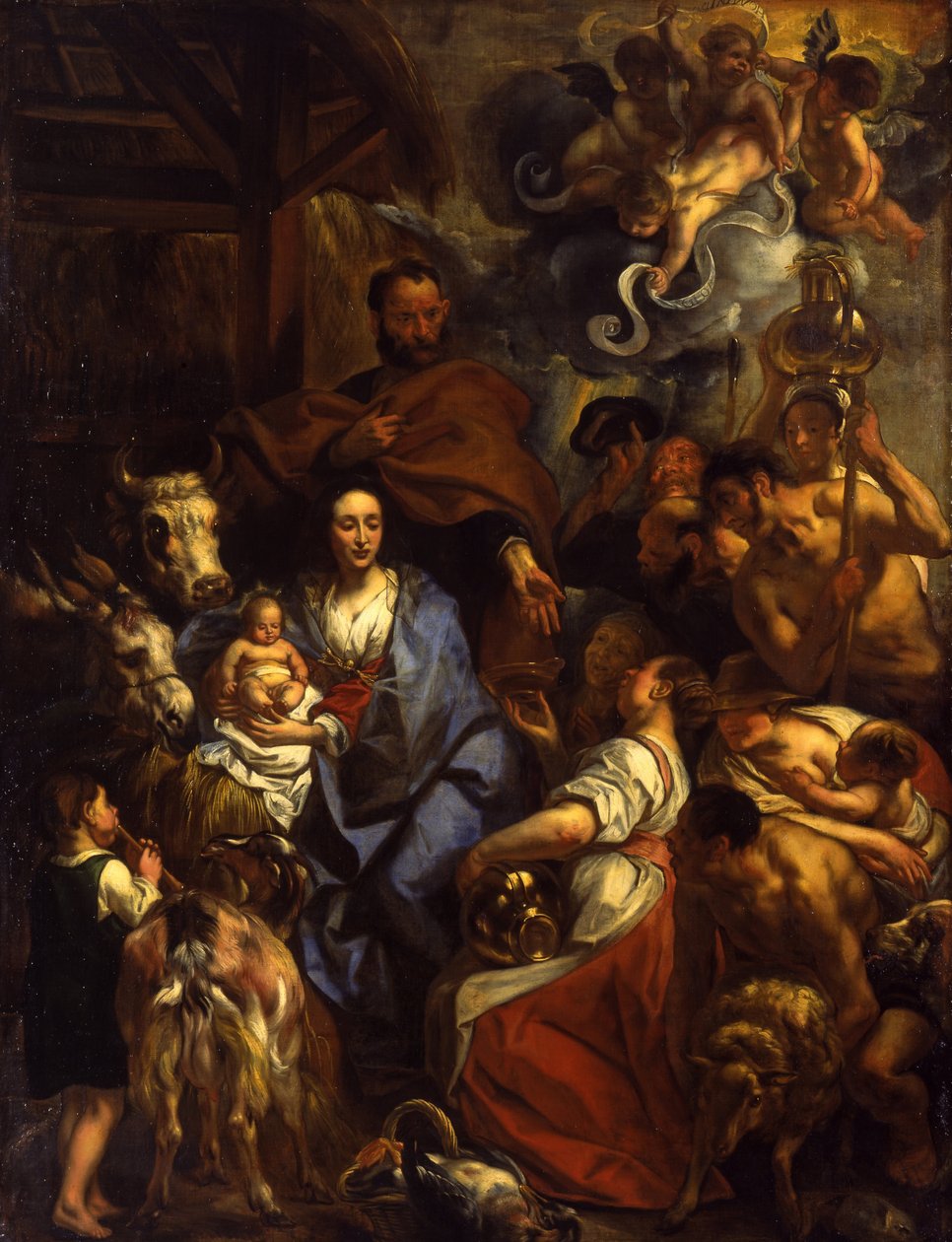 Paimenten palvonta tekijältä Jacob Jordaens