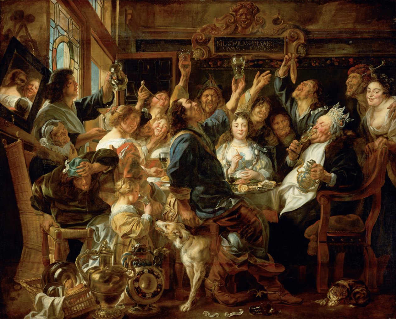 Pavukuninkaan juhla tekijältä Jacob Jordaens