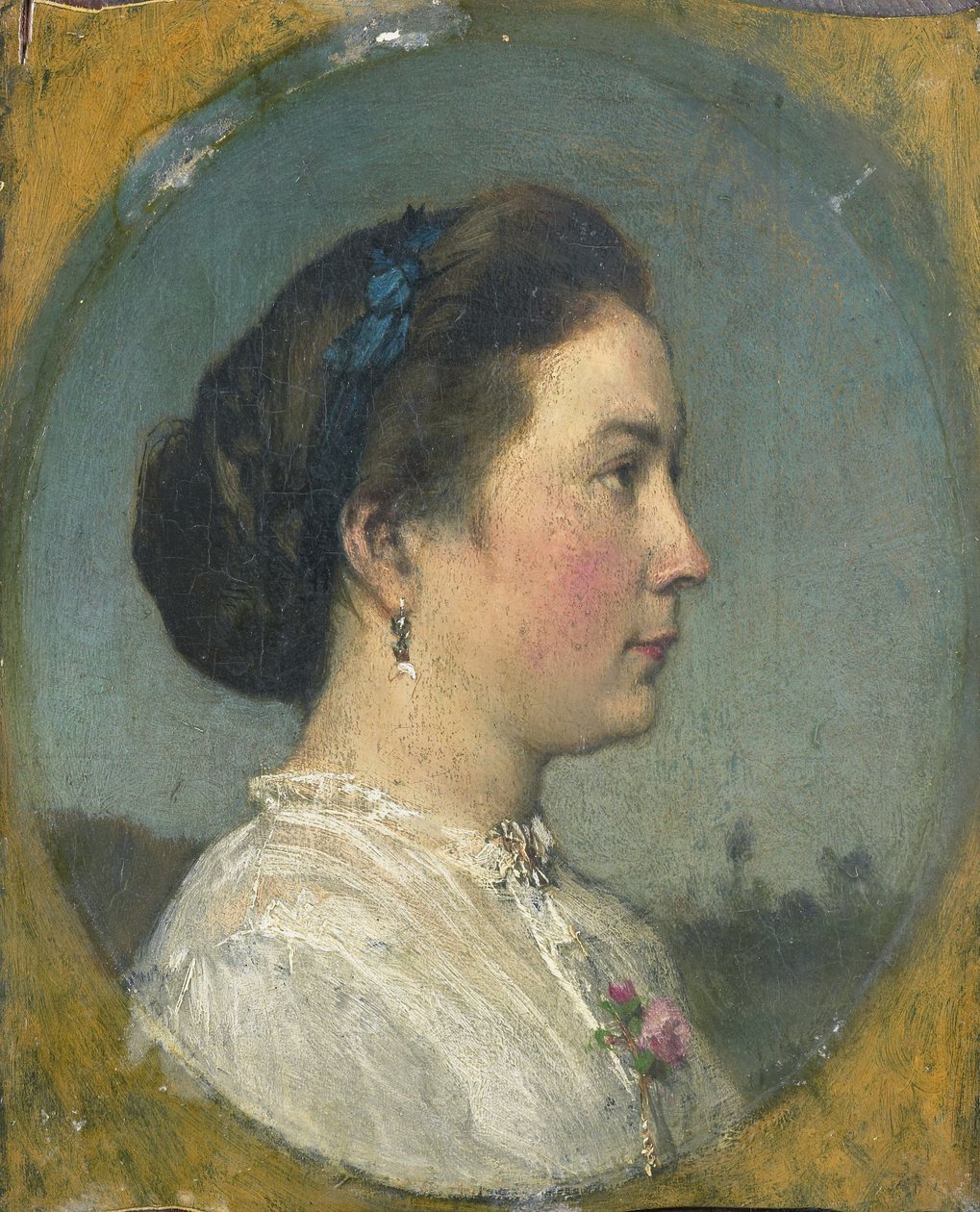 Catharina Hendrika Horn (1841-1905). Taiteilijan vaimo tekijältä Jacob Henricus or Hendricus Maris