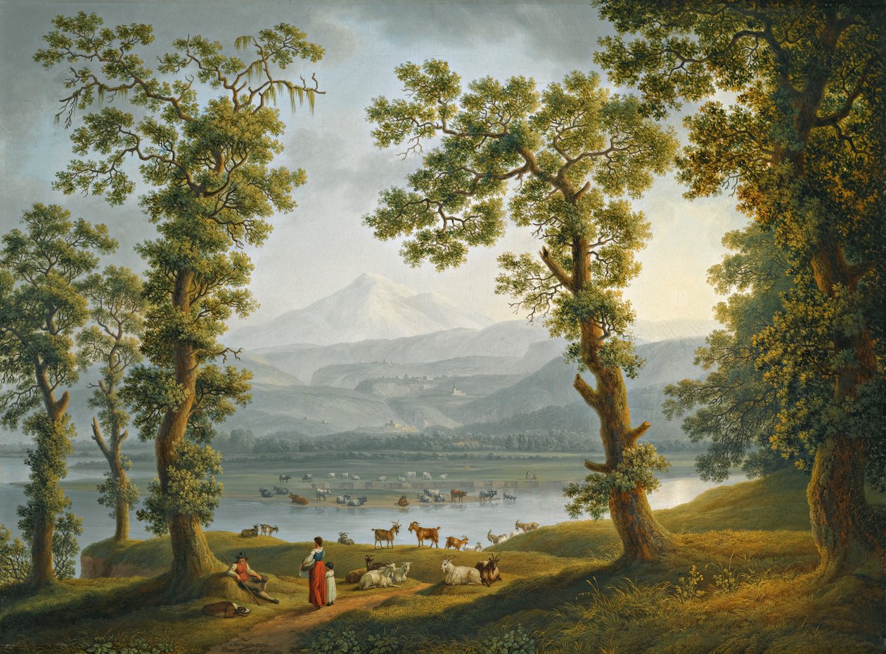 Veduta di Piedimonte tekijältä Jacob Philipp Hackert
