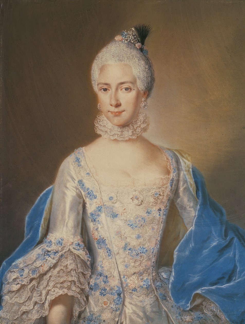 Joanna Florentine Muhlin muotokuva, 1766 tekijältä Jacob Wessel
