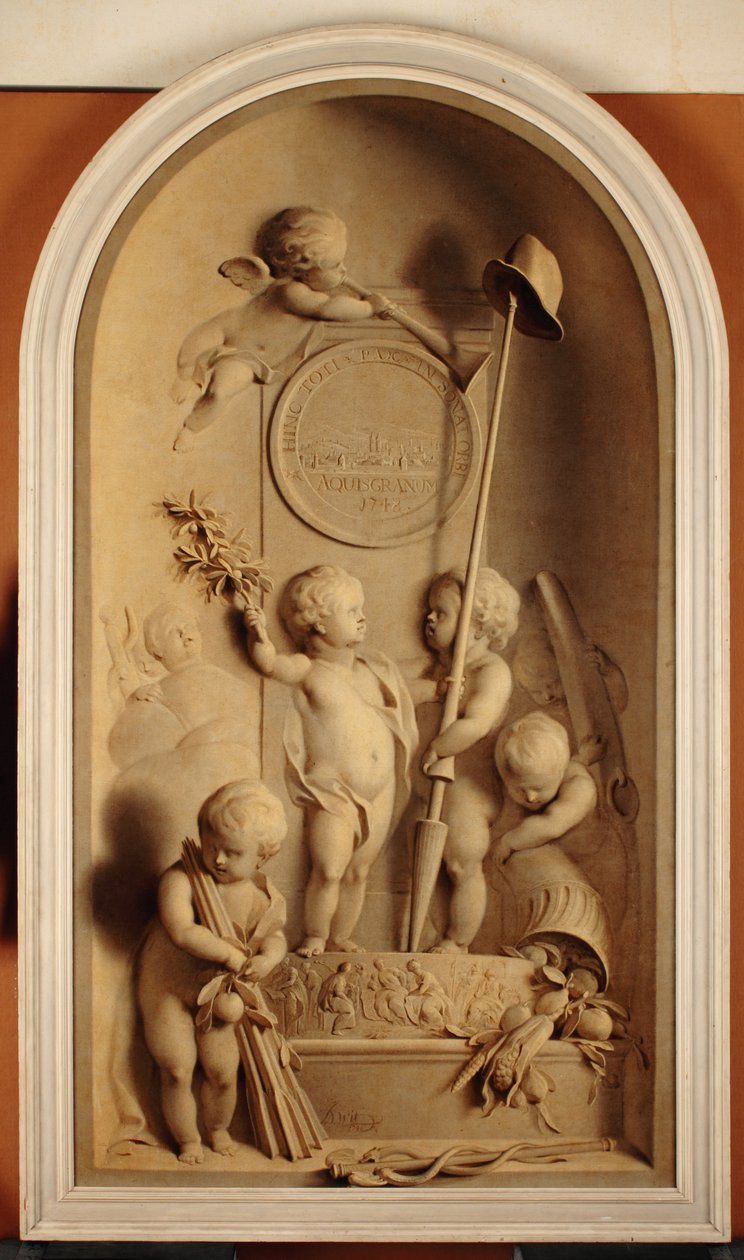 Allegoria Aix-la-Chapellen sopimuksesta, 1748 tekijältä Jacob de Wit